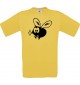 Cooles Kinder-Shirt Funny Tiere Fliege Mücke, gelb, 104