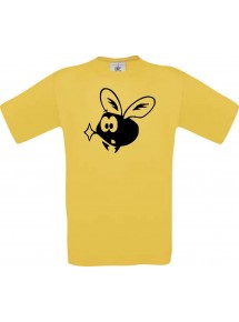Cooles Kinder-Shirt Funny Tiere Fliege Mücke, gelb, 104