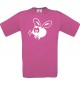 Cooles Kinder-Shirt Funny Tiere Fliege Mücke, pink, 104