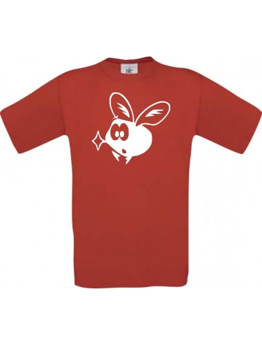 Cooles Kinder-Shirt Funny Tiere Fliege Mücke, rot, 104