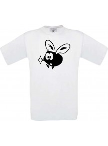 Cooles Kinder-Shirt Funny Tiere Fliege Mücke, weiss, 104