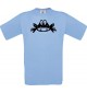 Cooles Kinder-Shirt Funny Tiere Frosch Kröte, hellblau, 104