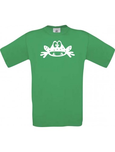 Cooles Kinder-Shirt Funny Tiere Frosch Kröte, kellygreen, 104