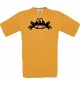Cooles Kinder-Shirt Funny Tiere Frosch Kröte, orange, 104