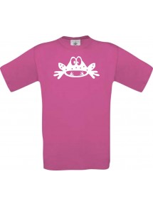 Cooles Kinder-Shirt Funny Tiere Frosch Kröte, pink, 104