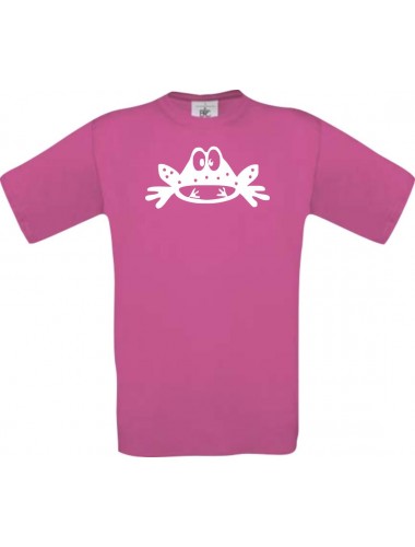 Cooles Kinder-Shirt Funny Tiere Frosch Kröte, pink, 104