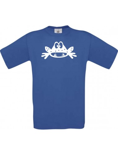 Cooles Kinder-Shirt Funny Tiere Frosch Kröte, royalblau, 104