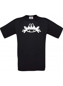 Cooles Kinder-Shirt Funny Tiere Frosch Kröte, schwarz, 104