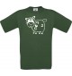 Cooles Kinder-Shirt Funny Tiere Schaf Schäfchen, dunkelgruen, 104
