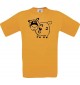 Cooles Kinder-Shirt Funny Tiere Schaf Schäfchen, orange, 104