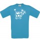 Cooles Kinder-Shirt Funny Tiere Kuh, atoll, 104
