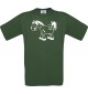 Cooles Kinder-Shirt Funny Tiere Pferd Pony, dunkelgruen, 104