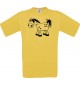 Cooles Kinder-Shirt Funny Tiere Pferd Pony, gelb, 104
