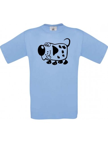 Cooles Kinder-Shirt Funny Tiere Hund Dog, hellblau, 104