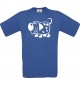 Cooles Kinder-Shirt Funny Tiere Hund Dog, royalblau, 104