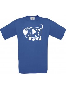 Cooles Kinder-Shirt Funny Tiere Hund Dog, royalblau, 104