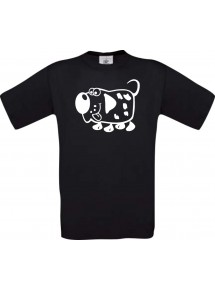 Cooles Kinder-Shirt Funny Tiere Hund Dog, schwarz, 104