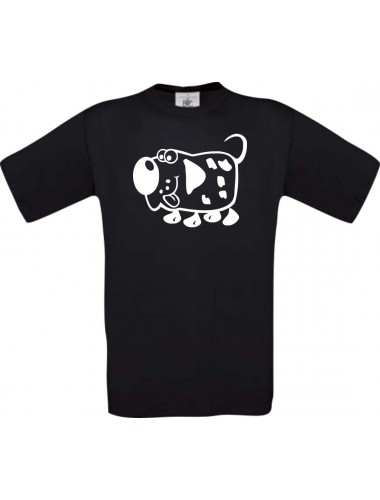 Cooles Kinder-Shirt Funny Tiere Hund Dog, schwarz, 104