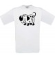 Cooles Kinder-Shirt Funny Tiere Hund Dog, weiss, 104