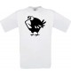 Cooles Kinder-Shirt Funny Tiere Vogel Spatz, weiss, 104