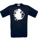 Cooles Kinder-Shirt Funny Tiere Vogel Spatz, blau, 104