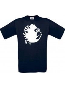 Cooles Kinder-Shirt Funny Tiere Vogel Spatz, blau, 104