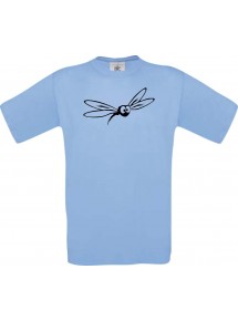 Cooles Kinder-Shirt Funny Tiere Mücke Stechmücke , hellblau, 104