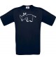Cooles Kinder-Shirt Funny Tiere Nashorn, blau, 104
