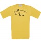 Cooles Kinder-Shirt Funny Tiere Nashorn, gelb, 104