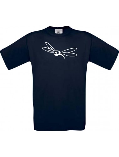 Cooles Kinder-Shirt Funny Tiere Fliege Insekt, blau, 104