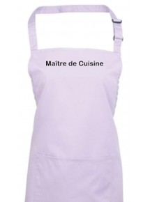 Kochschürze, Maître de Cuisine Küche Service Kochen Backen Großküche, lilac