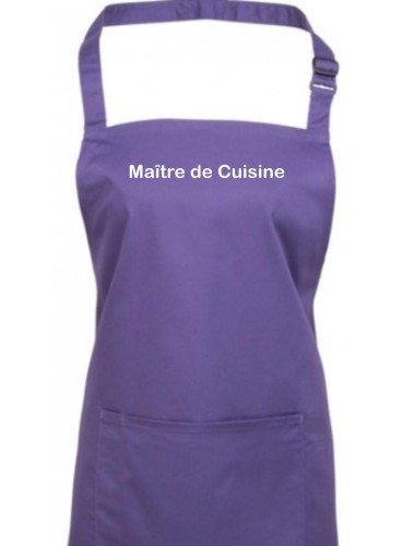 Kochschürze, Maître de Cuisine Küche Service Kochen Backen Großküche, purple