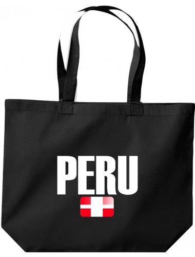 große Einkaufstasche, Peru Land Länder Fussball,
