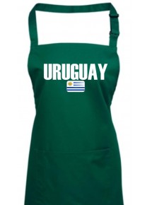 Kochschürze, Uruguay Land Länder Fussball, bottlegreen