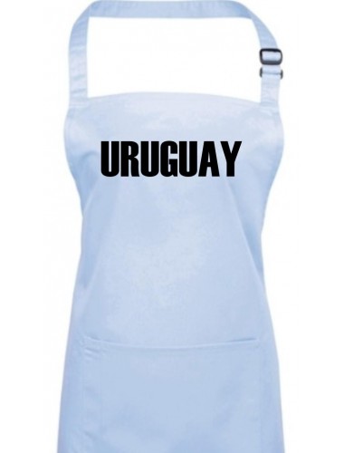 Kochschürze, Uruguay Land Länder Fussball, lightblue