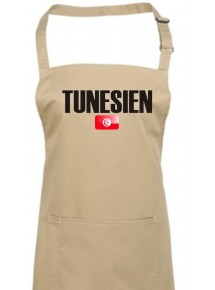 Kochschürze, Tunesien Land Länder Fussball, khaki