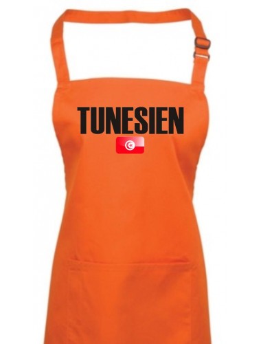 Kochschürze, Tunesien Land Länder Fussball, orange