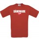 Kinder T-Shirt Fußball Ländershirt Dänemark, rot, 104