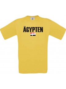 Kinder T-Shirt Fußball Ländershirt Ägypten, gelb, 104