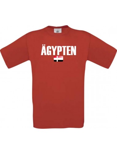 Kinder T-Shirt Fußball Ländershirt Ägypten, rot, 104