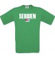 Kinder T-Shirt Fußball Ländershirt Serbien, kelly, 104
