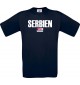 Kinder T-Shirt Fußball Ländershirt Serbien, navy, 104