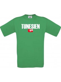 Kinder T-Shirt Fußball Ländershirt Tunesien, kelly, 104