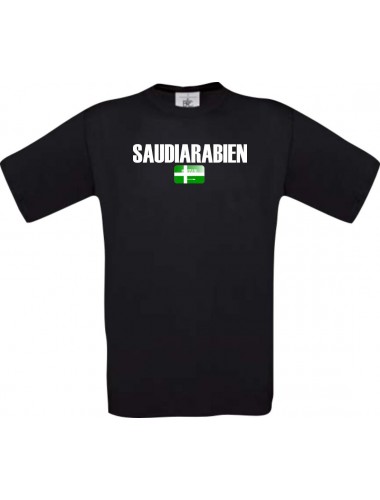 Kinder T-Shirt Fußball Ländershirt Saudiarabien, schwarz, 104