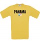 Kinder T-Shirt Fußball Ländershirt Panama, gelb, 104