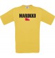 Kinder T-Shirt Fußball Ländershirt Marokko, gelb, 104
