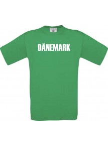 Kinder T-Shirt Fußball Ländershirt Dänemark, kelly, 104