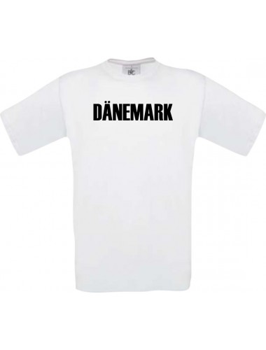 Kinder T-Shirt Fußball Ländershirt Dänemark, weiss, 104