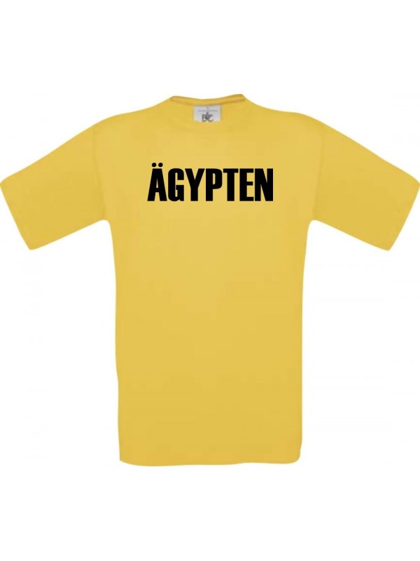 Kinder T-Shirt Fußball Ländershirt Ägypten, gelb, 104