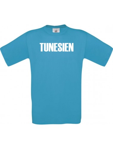 Kinder T-Shirt Fußball Ländershirt Tunesien, türkis, 104